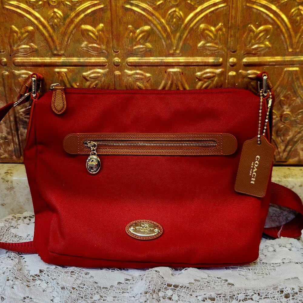 Coach Red Sawyer Crossbody Bag